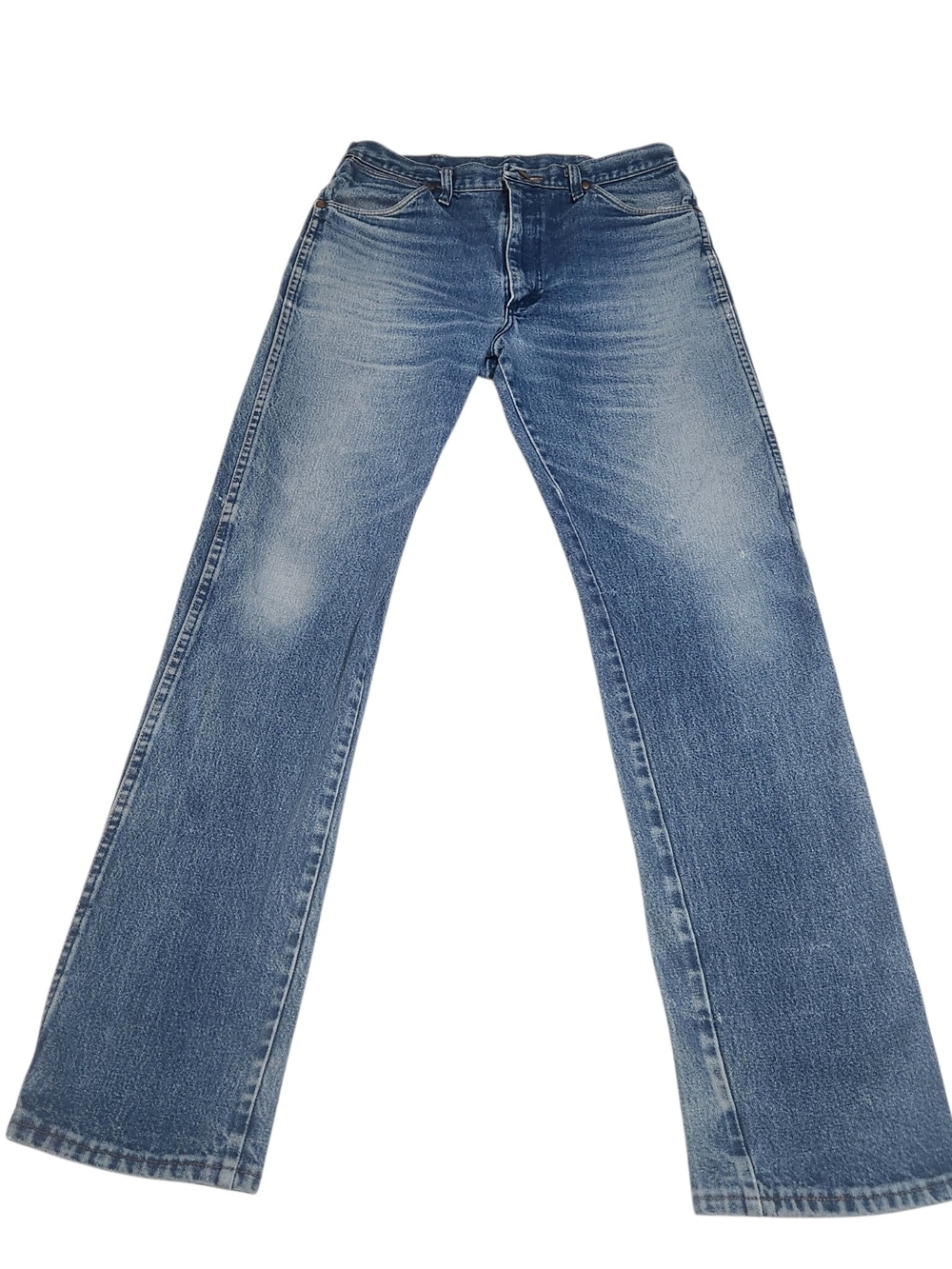 Wrangler 13MWZ Cowboy Cut Jeans 34x36 (Fits 32x34) Great Fades Distress Western